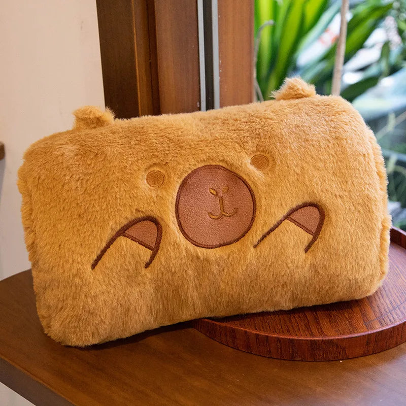 Adorable Capybara Plush Hand Warmer Cushion - Image 6