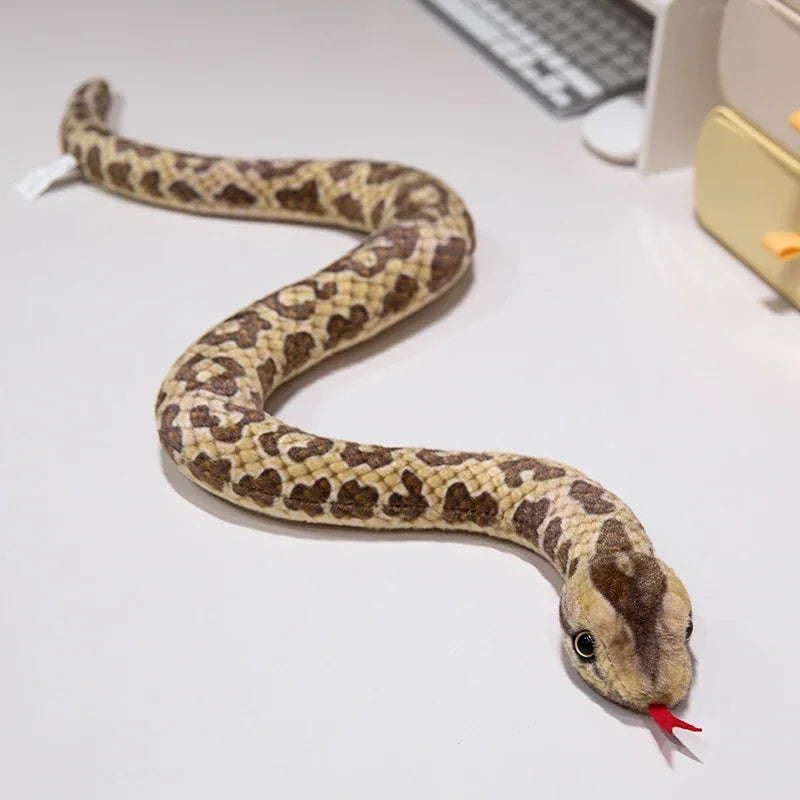 Vibrant Scale Pattern Plush Snake - Image 8