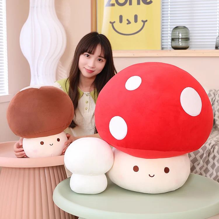 Cute Red Mushroom Plush with White Spots - Image 4