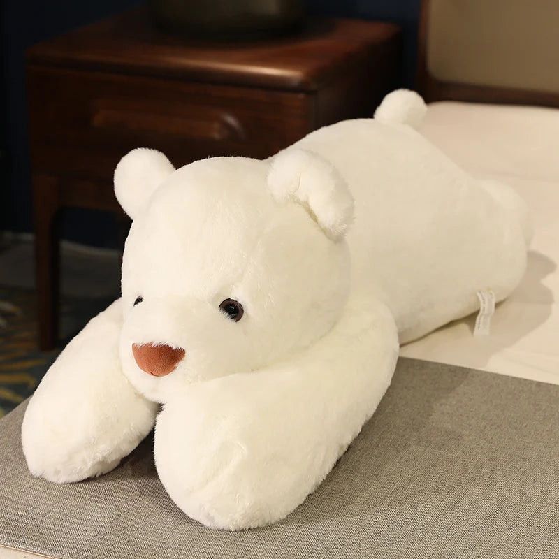 Soft Cream Plush Bear with Pink Paws - Image 8