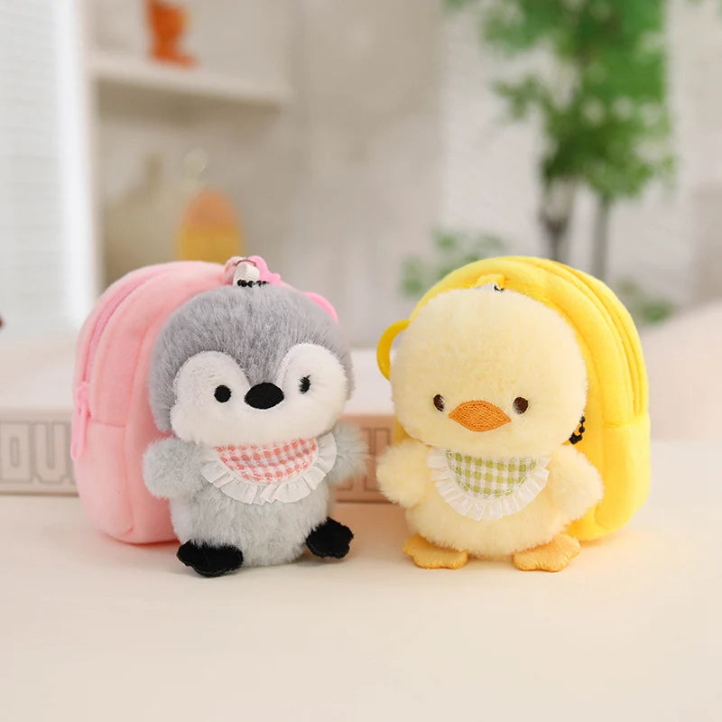Orange Cat Plush Mini Backpack Keychain - Image 2