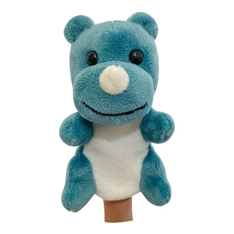 Set of 6 Safari Animal Plush Finger Puppets - Image 19