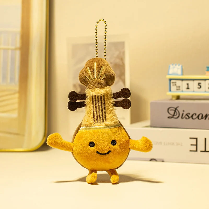 Adorable Plush Instrument & Fruit Keychain - Image 19