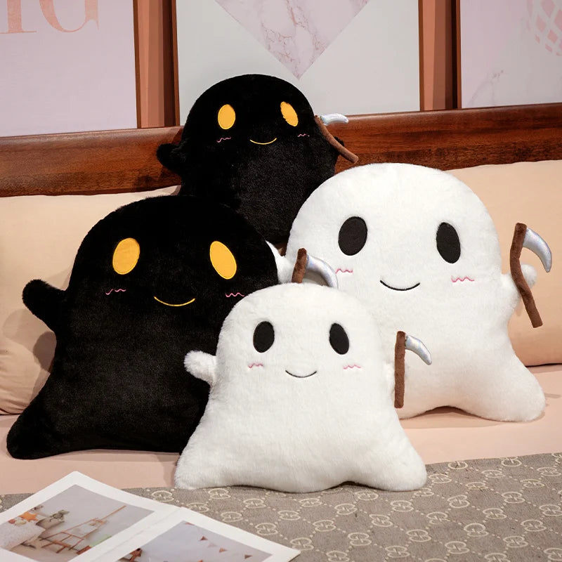 Cute Black Ghost Plush with Scythe - Image 4