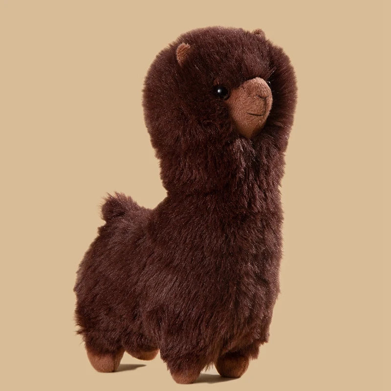 Fluffy White or Brown Alpaca Plush - Image 8