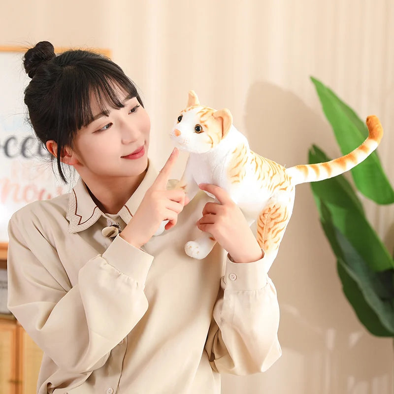 Realistic Tabby Cat Plush Toy - Image 5