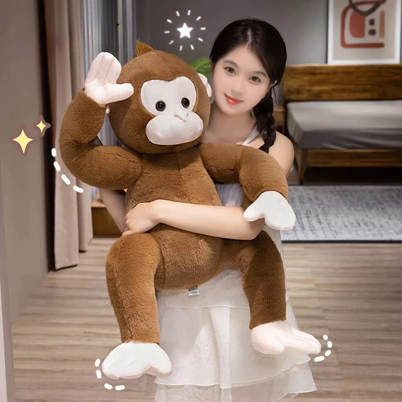 Large Brown Monkey Plush Toy