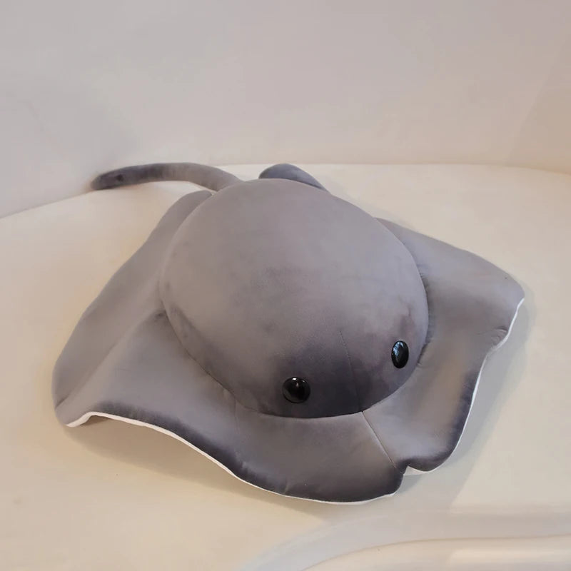 Adorable White and Blue Stingray Plush - Image 7