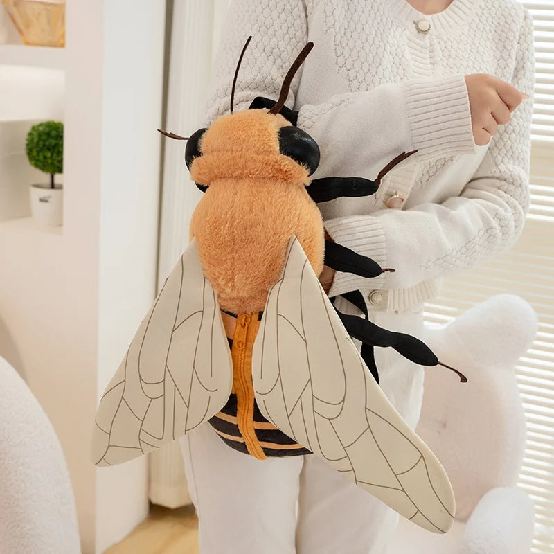 Cute Red Ladybug Plush Backpack - Image 2