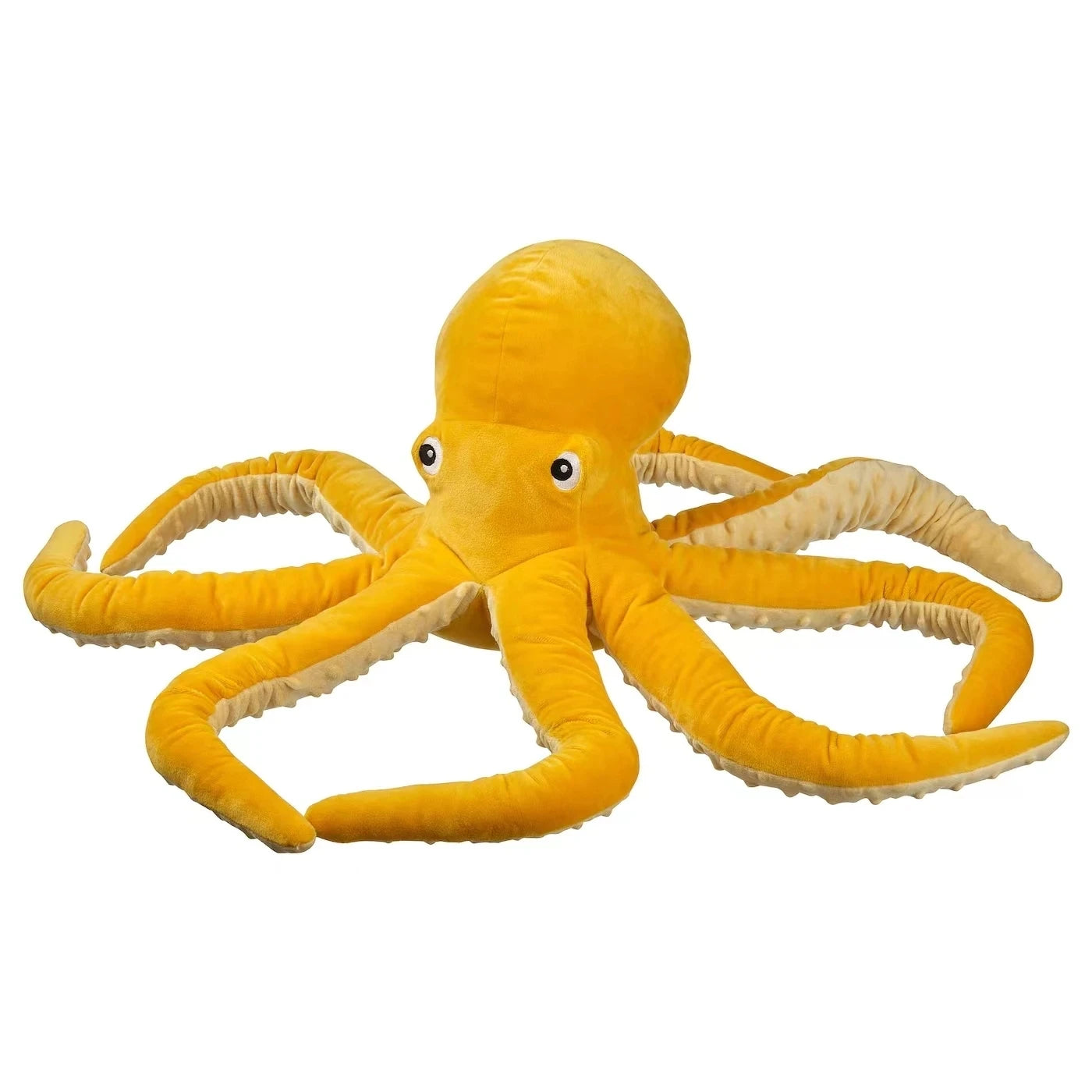Big-Eyed Ochre Yellow Octopus Plush Toy - Image 6