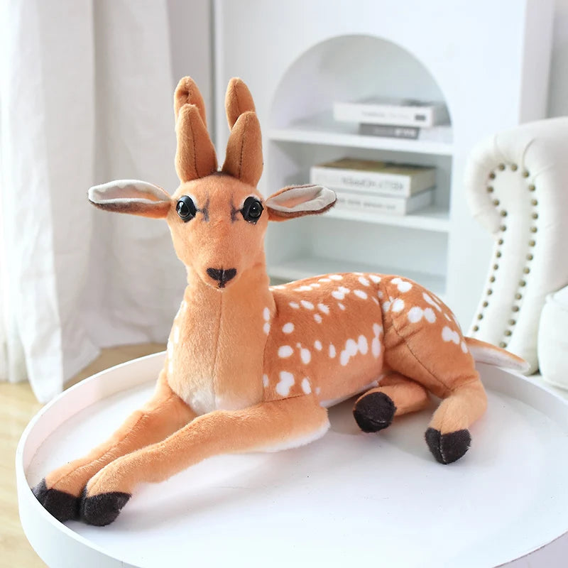 Spotted Fawn Plush Deer Toy with Soft Antlers - Image 6