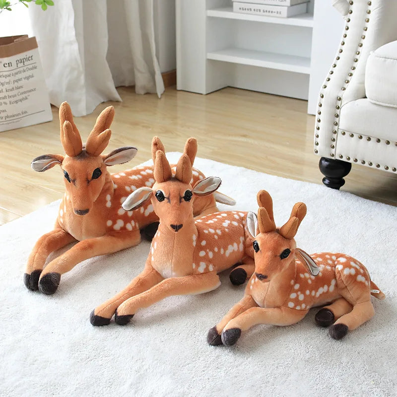 Spotted Fawn Plush Deer Toy with Soft Antlers - Image 5