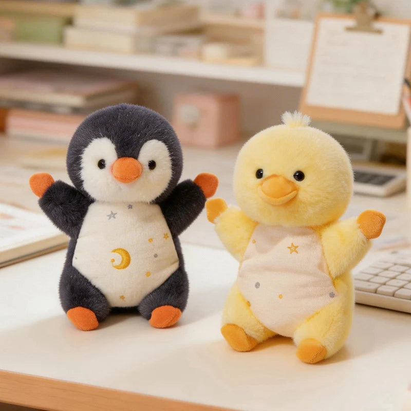 Cute Baby Animal Plush Keychain with Star Outfit - Image 2
