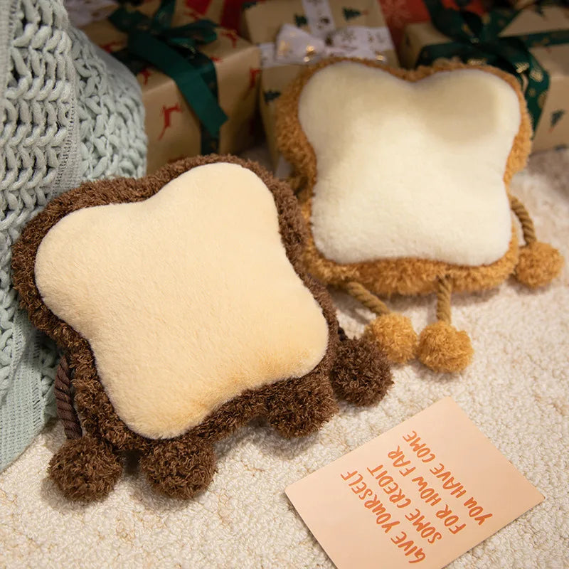 Smiling Toasted Bread Hot Water Bottle Plush - Image 2