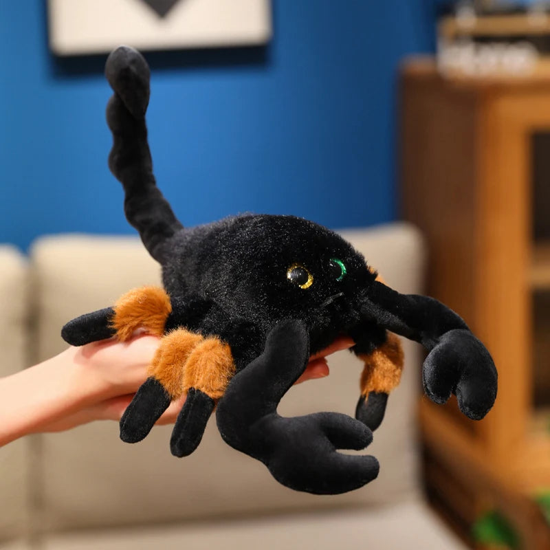 Creepy Cute Black Scorpion Plush with Claws