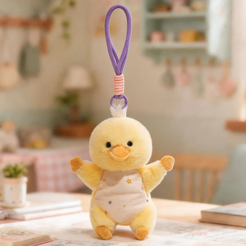 Cute Baby Animal Plush Keychain with Star Outfit - Image 13