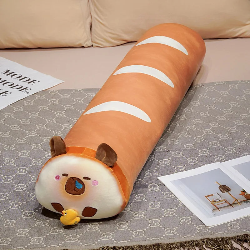 Cute Orange Gradient Baguette Plush Body Pillow - Image 12