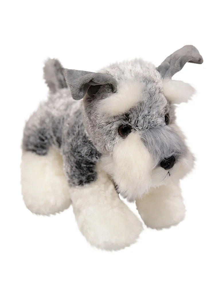 Soft Grey and White Schnauzer Plush Toy - Image 7