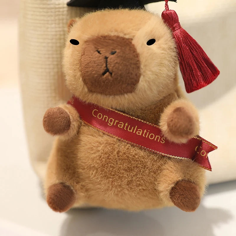 Adorable Graduation Plush Keychain with Ribbon - Image 2