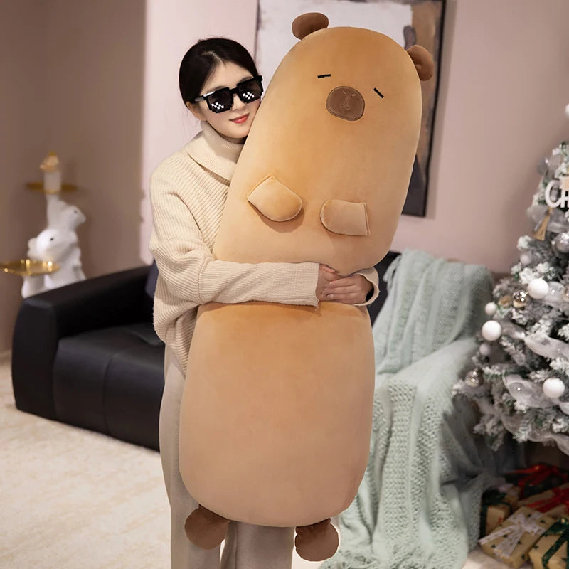 Cute Caramel Bear Plush Body Pillow - Image 3