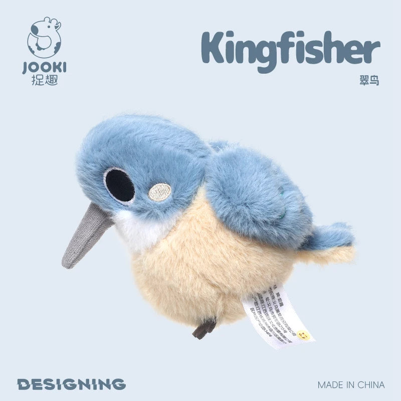 Cute Black Bird Plush Toy with Spiky Hair - Image 4