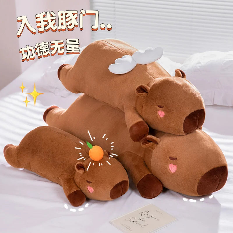 Brown Deer Plush Body Pillow with Angel Wings - Image 2