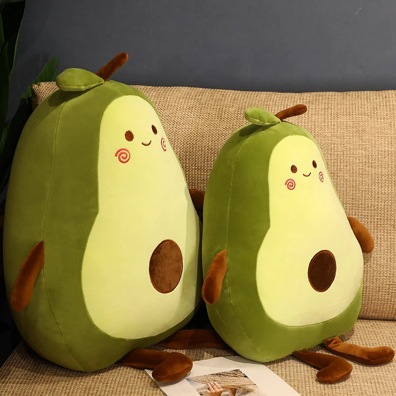 Cute Giant Avocado Plush Toy with Face - Image 6