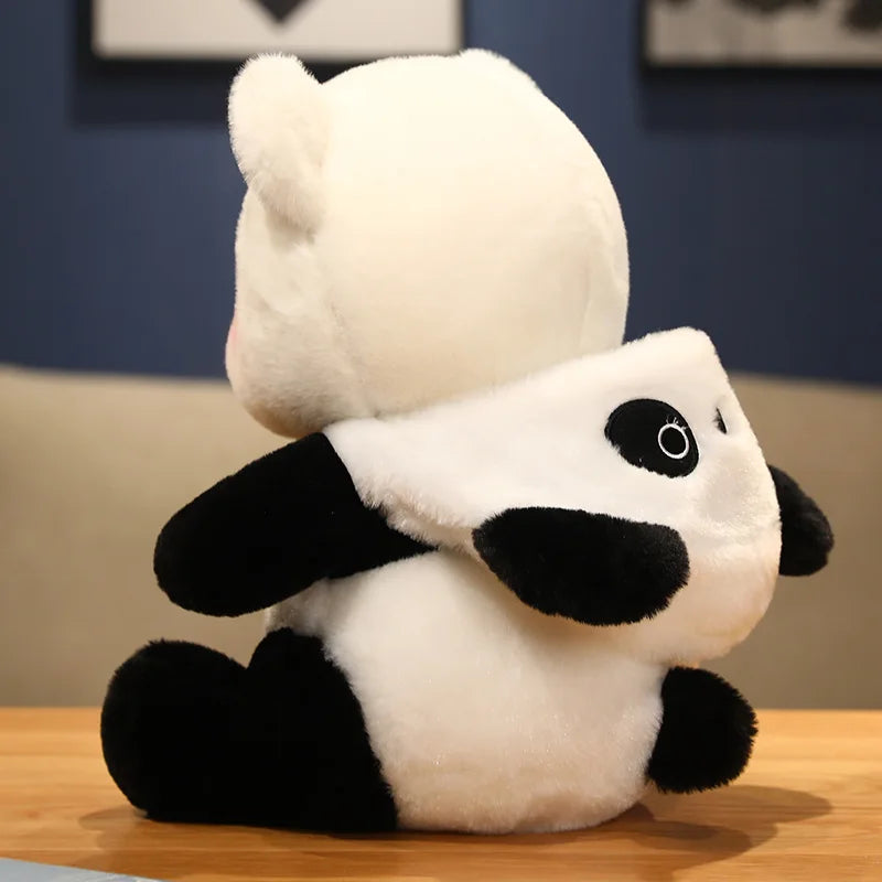 Adorable Bear Plush in Panda Hoodie - Image 5
