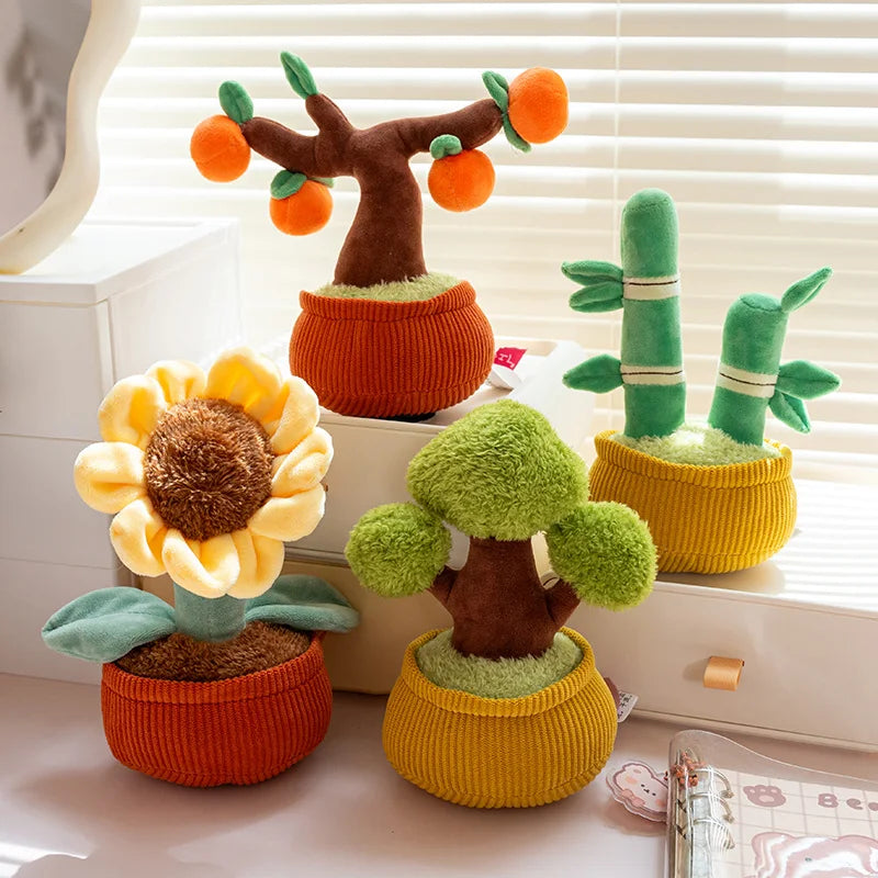 Plush Potted Orange Tree Toy - Image 2