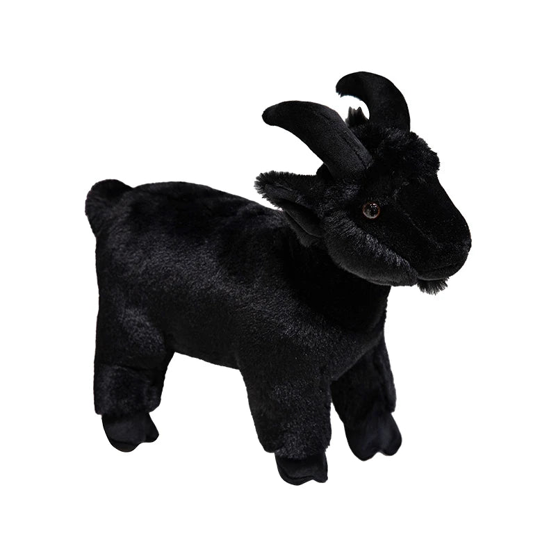 Adorable Black and White Plush Goat Pair - Image 8