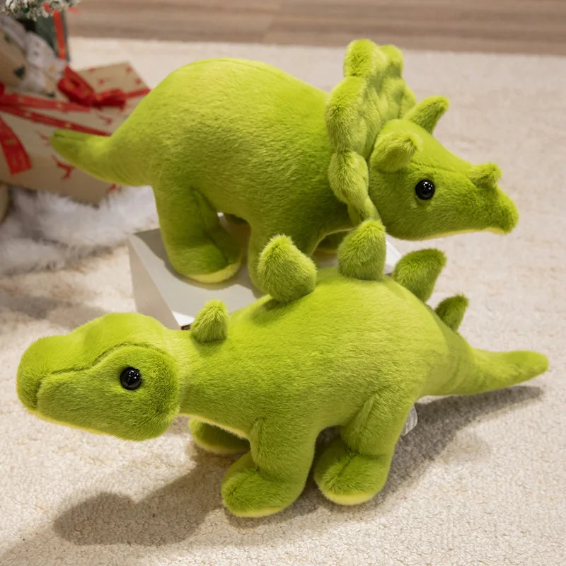 Cute Lime Green Plush Dinosaur Assortment - Image 4