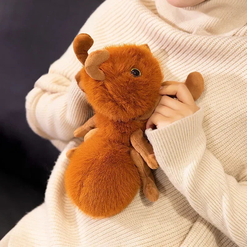 Fluffy Orange-Brown Insect Plush Toy - Image 5