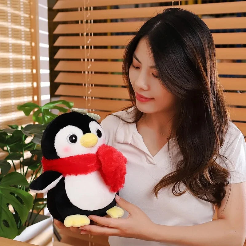 Cute Penguin Plush with Bows and Rosy Cheeks - Image 6
