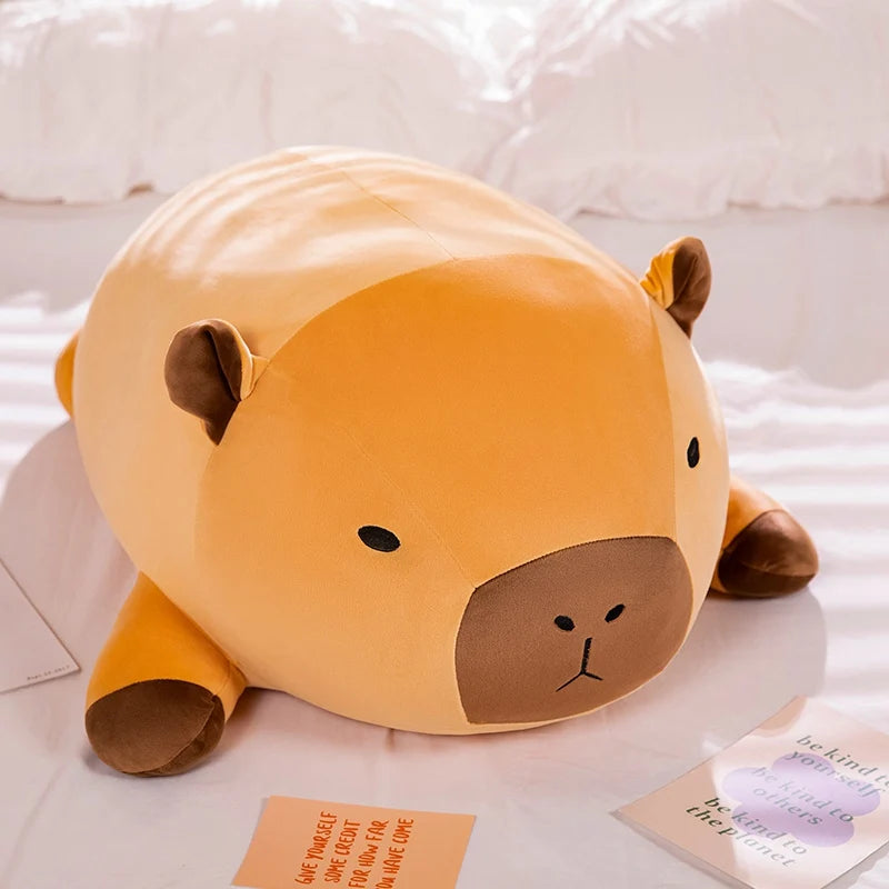 Cute Oversized Brown Character Plush Pillow - Image 2