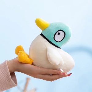 Mint Blue Pensive Duck Plush
