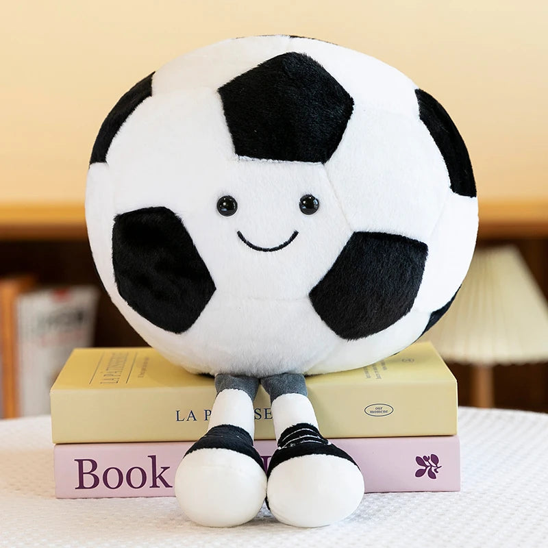 Cute Blue Yellow Volleyball Plush Toy - Image 5