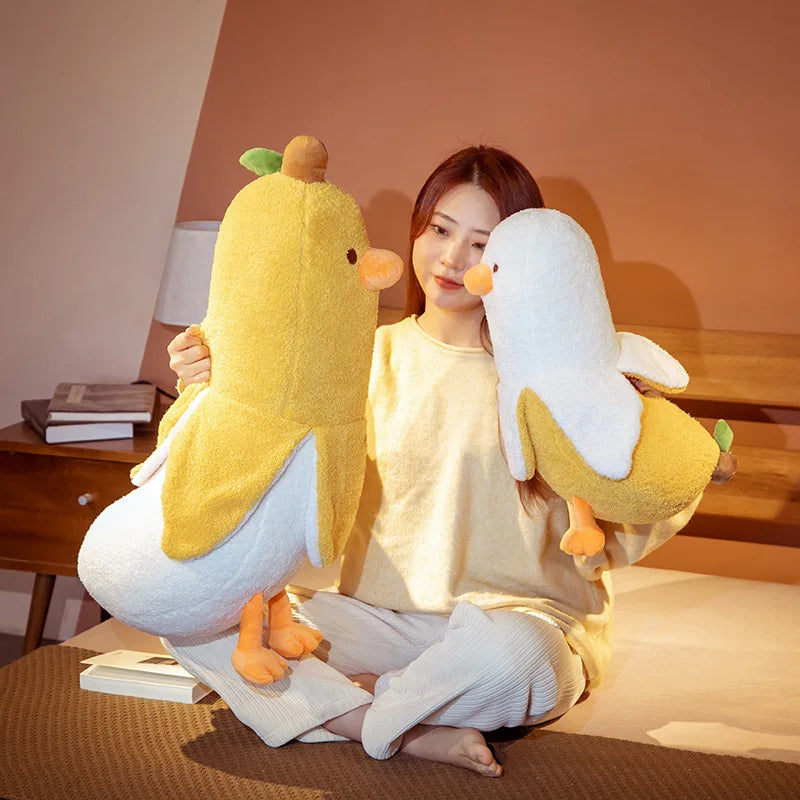 Adorable Banana Duck Plush Toy - Image 2
