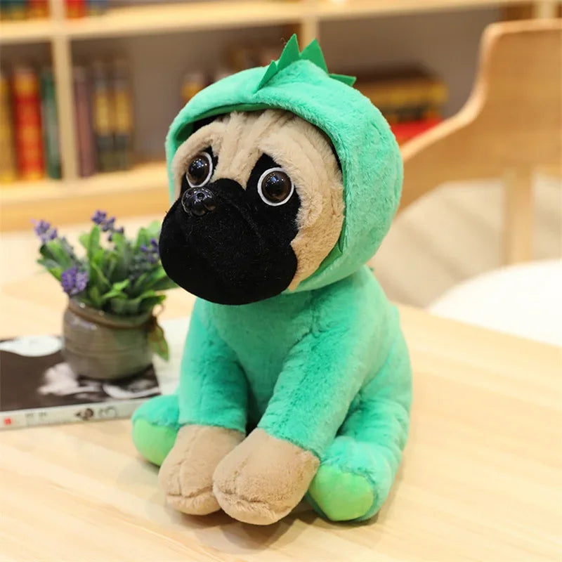 Cute Pink Rabbit Pug Plush Toy - Image 7