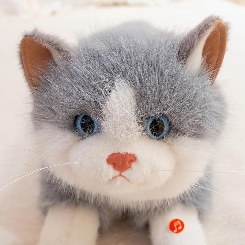 Fluffy Realistic Plush Cat Toy - Image 2