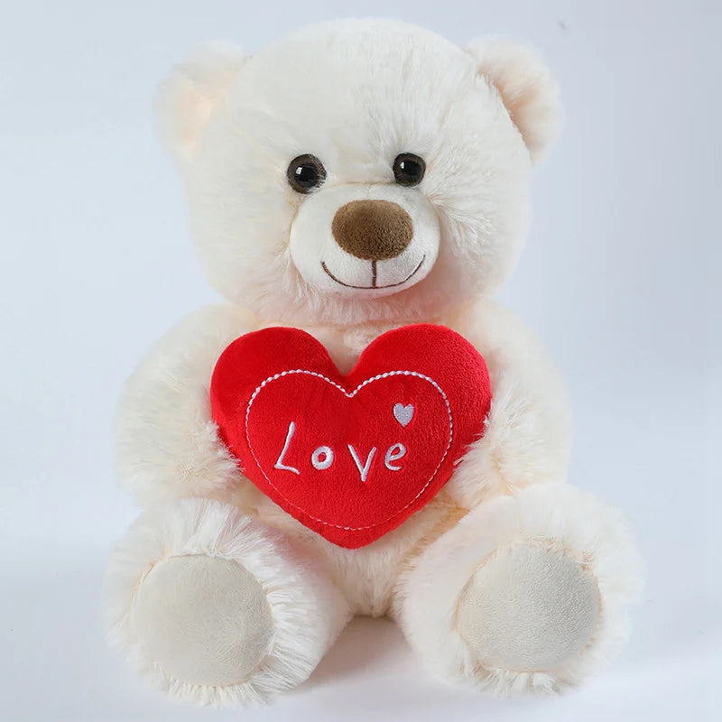 Soft Plush Bear with Red Love Heart - Image 5