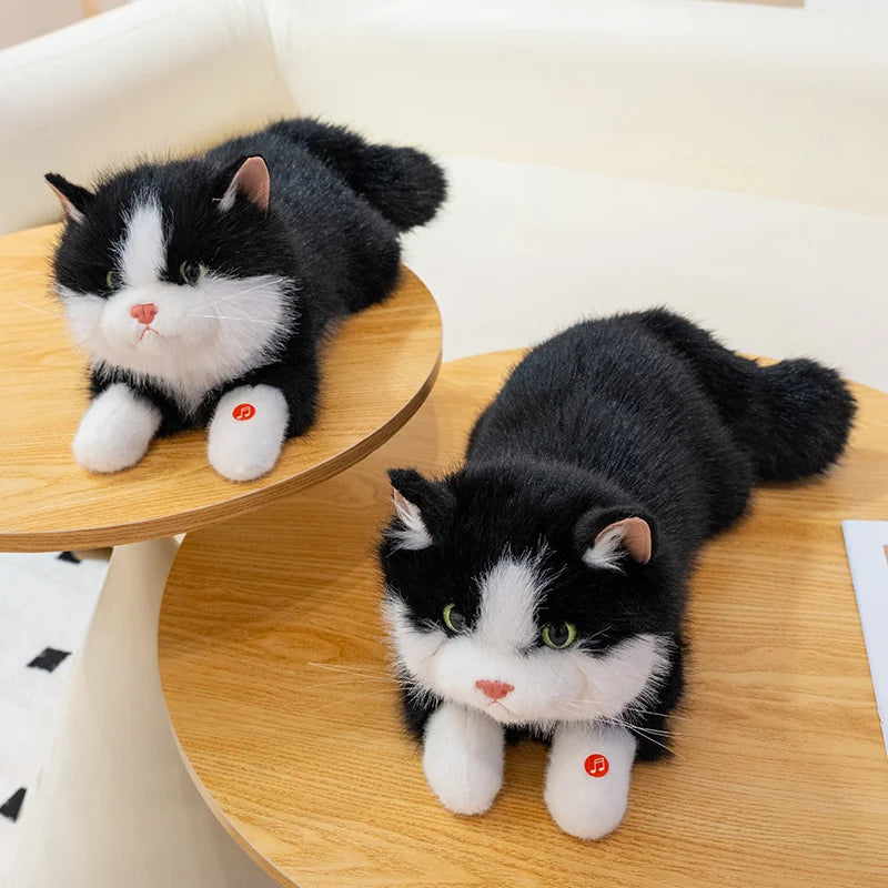 Fluffy Realistic Plush Cat Toy - Image 5