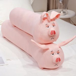 Cute Sleepy Pink Pig Plush Body Pillow