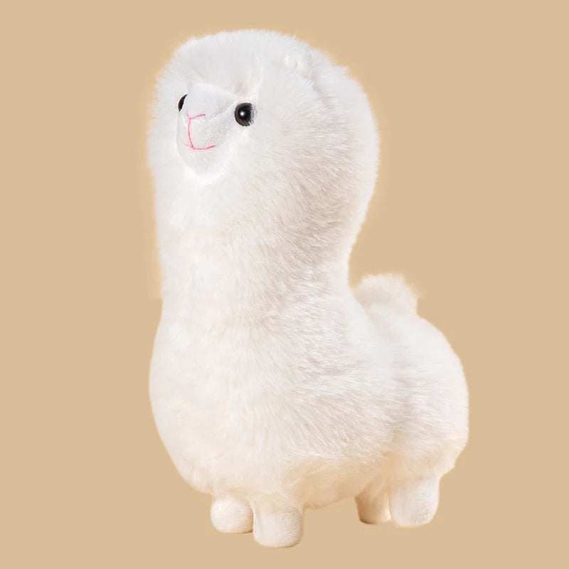 Fluffy White or Brown Alpaca Plush - Image 7