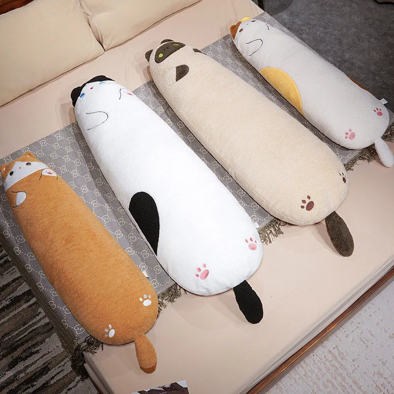 Cute Long Beige Bear Plush Body Pillow - Image 4