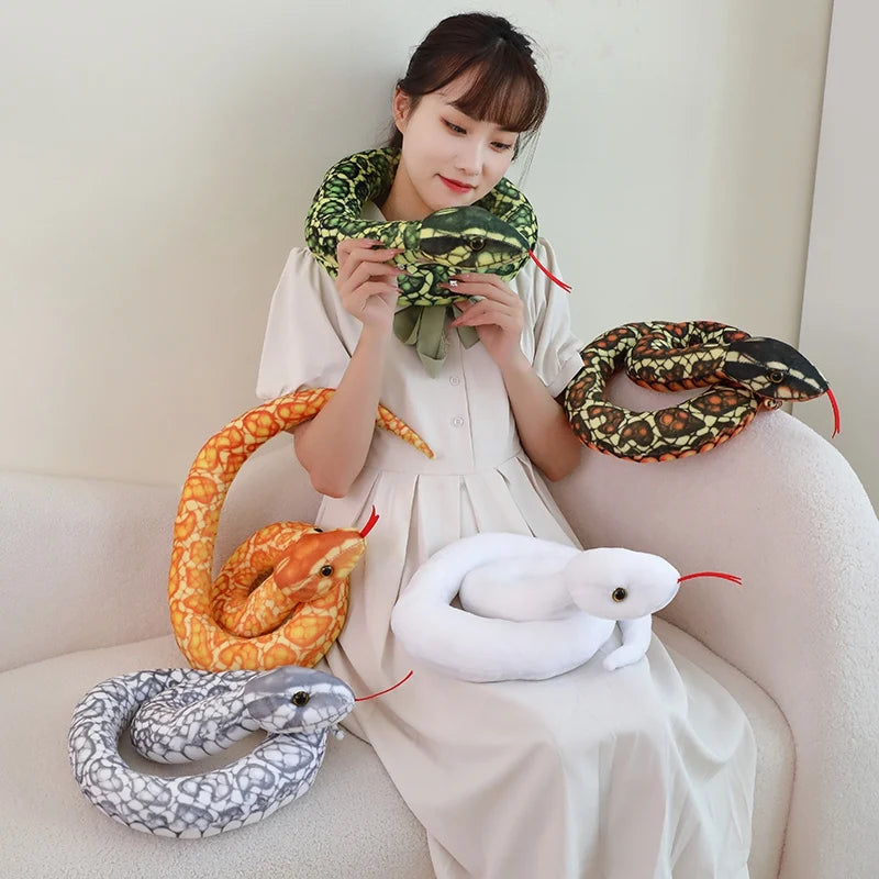 Soft Coiled Realistic Snake Plush Toy - Image 5