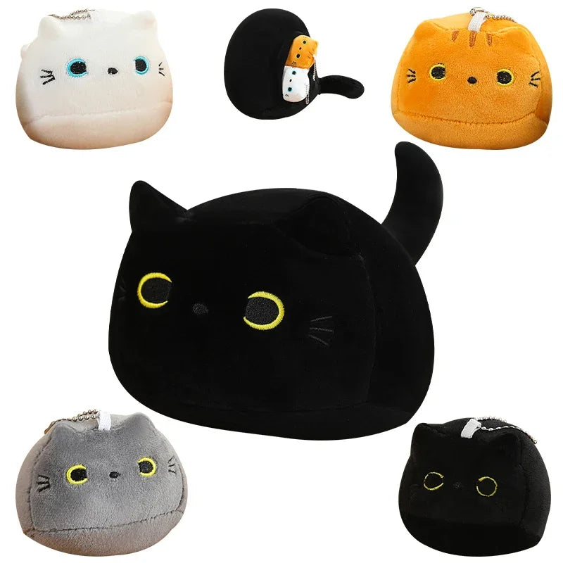 Kawaii Chubby Cat Plushie & Keychain Set - Image 17