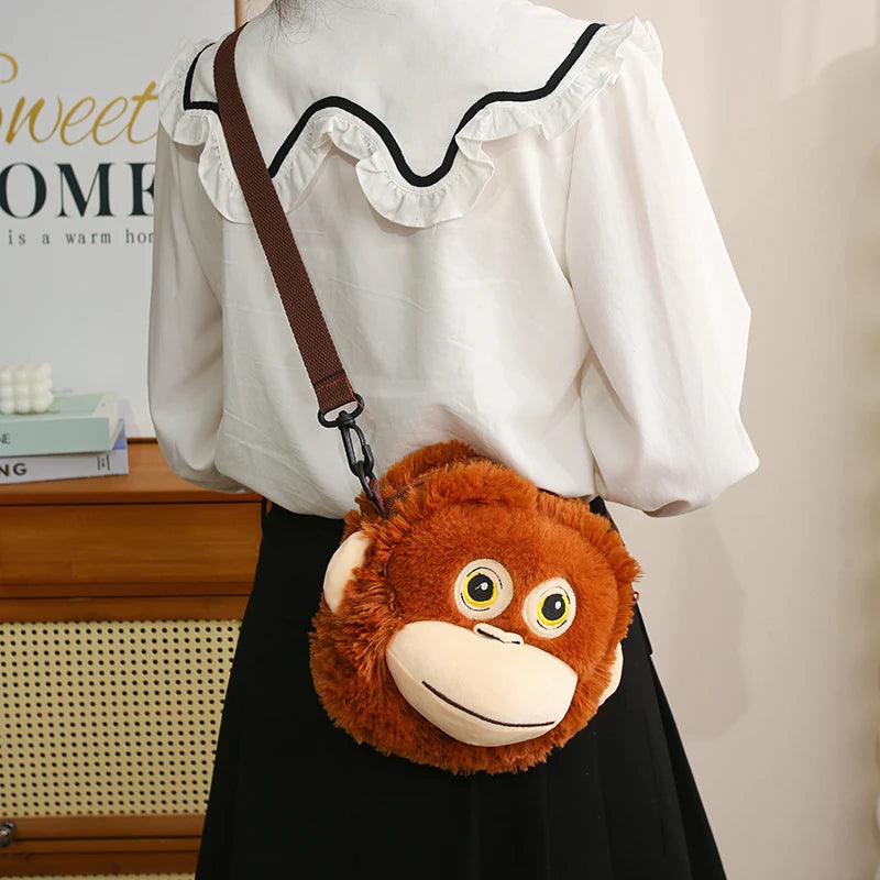 Cute Orangutan Plush Backpack and Matching Bag - Image 8