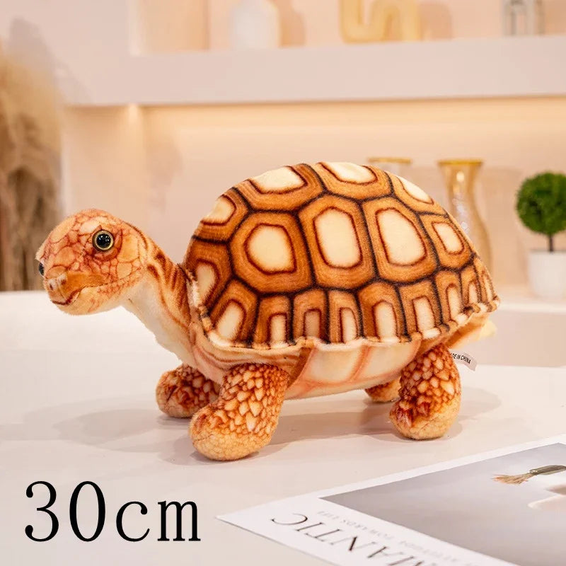 Stacking Realistic Brown Sea Turtle Plush Family - Image 13