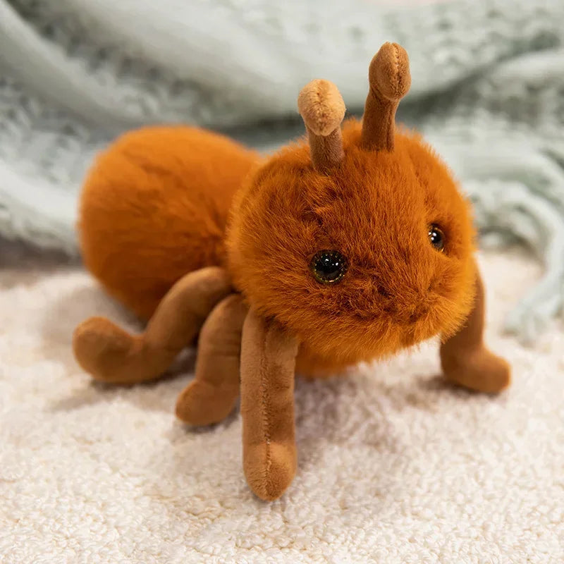Fluffy Orange-Brown Insect Plush Toy - Image 8