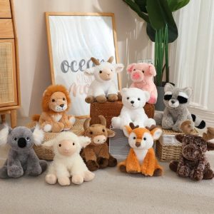 Cuddly Orange Fawn Plush Toy